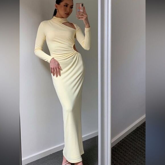 RARE Significant other Yellow maxi dress - Picture 2 of 4